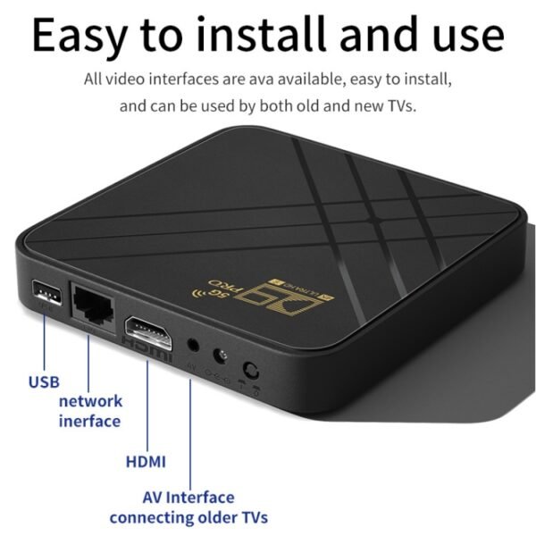 D9 PRO 2.4G/5G WIFI 4K HD Android TV Box, D9 PRO UK Plug, D9 PRO AU Plug, D9 PRO US Plug, D9 PRO EU Plug - Image 2