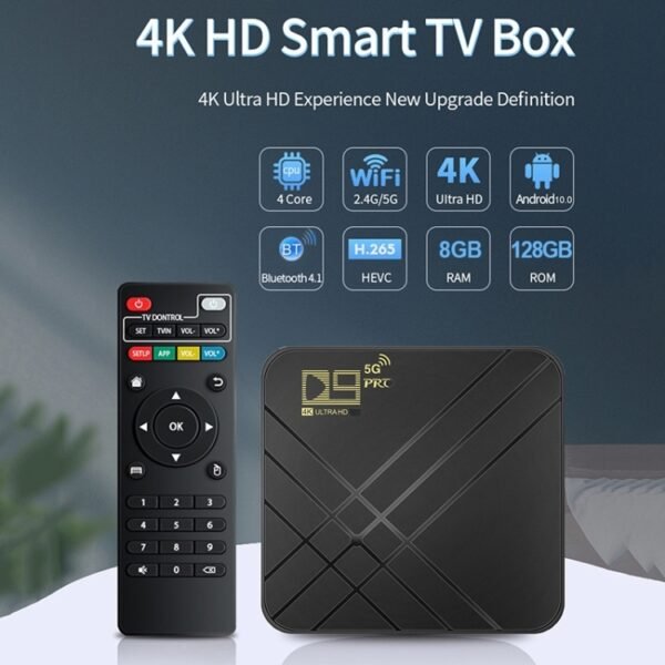 D9 PRO 2.4G/5G WIFI 4K HD Android TV Box, D9 PRO UK Plug, D9 PRO AU Plug, D9 PRO US Plug, D9 PRO EU Plug - Image 6