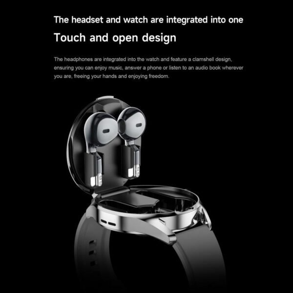 D9 1.46 inch 2 in 1 Bluetooth Earphone Smart Watch, Support Bluetooth Call / NFC / Heart Rate, D9 (Silver), D9 (Black) - Image 5