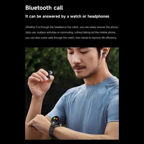 D9 1.46 inch 2 in 1 Bluetooth Earphone Smart Watch, Support Bluetooth Call / NFC / Heart Rate, D9 (Silver), D9 (Black) - Image 6
