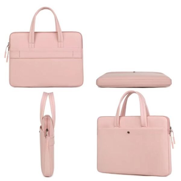 13-13.3inch Universal Laptop Bag Women Lightweight Gaming Computer Bag, Pink, Beige, Gray, Green, Blue, Black - Image 3