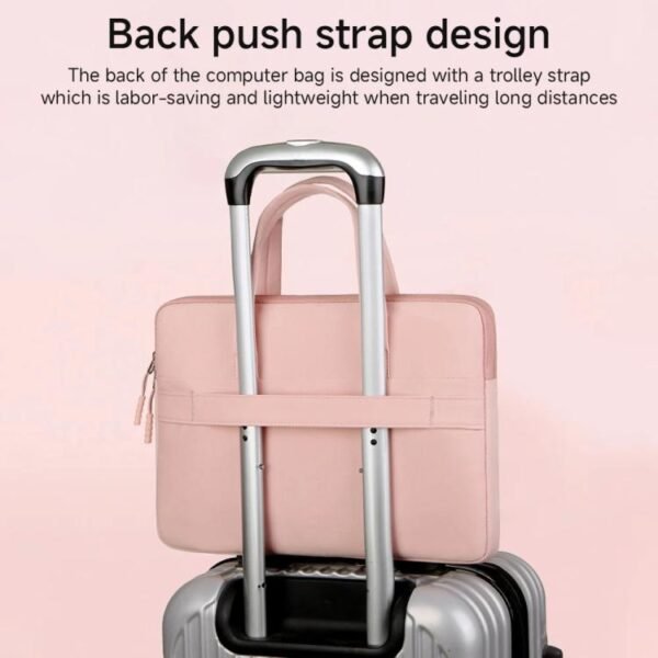 13-13.3inch Universal Laptop Bag Women Lightweight Gaming Computer Bag, Pink, Beige, Gray, Green, Blue, Black - Image 6