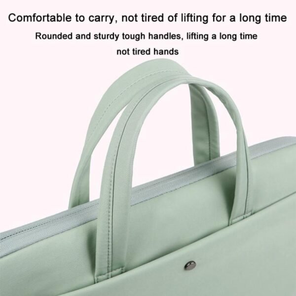 13-13.3inch Universal Laptop Bag Women Lightweight Gaming Computer Bag, Pink, Beige, Gray, Green, Blue, Black - Image 8