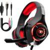 Auriculares gaming Beexcellent GM-1 con micrófono y luces LED – EuskoShop