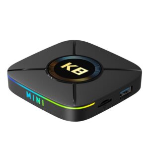 HK1 K8MINI 4K UHD Android 14 Smart TV Box with Remote Control, RK3518 Quad-Core, 2GB+16GB, 2GB+32GB