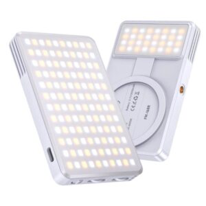 JMARY FM-168R Dual Color Temperature 160 LED Beads Portable Magnetic Phone Fill Light