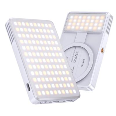 JMARY FM-168R Dual Color Temperature 160 LED Beads Portable Magnetic Phone Fill Light