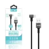 Cable Lightning 2.4A Carga Rápida 90° Nylon Trenzado BWOO 1m
